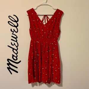 Red Magnolia Tie-back Dress from Madewell